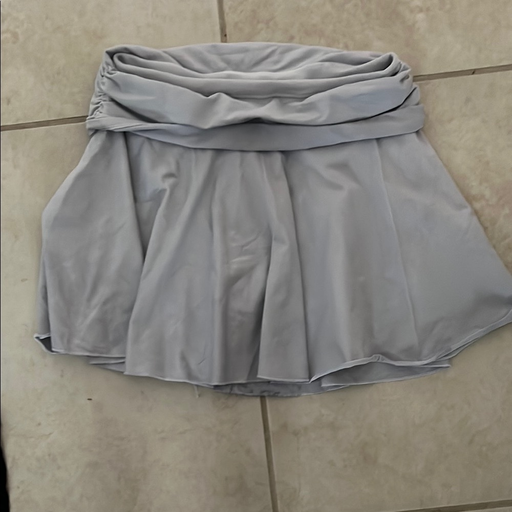Elegant Gray Maxi Skirt
